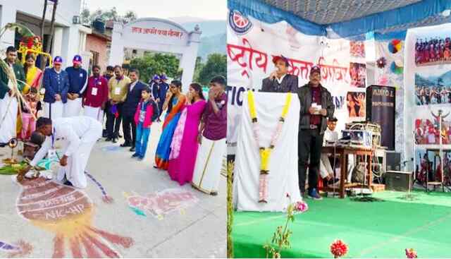 राष्ट्रीय एकता शिविर में अपने अपने राज्यों के सांस्कृतिक कार्यक्रम प्रस्तुत किए