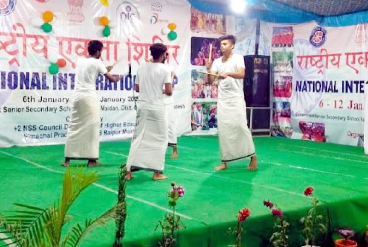 राष्ट्रीय एकता शिविर के छठे दिन अपने अपने राज्यों के सांस्कृतिक कार्यक्रम प्रस्तुत किए