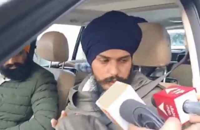 पंजाबः अस्पताल से छुट्टी मिलने के बाद अमृतपाल का आया बयान, देखें वीडियो