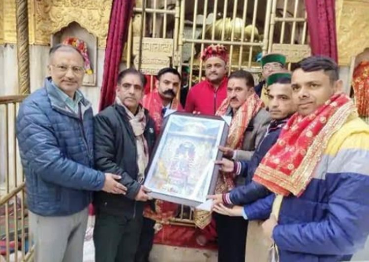 सीपीएस रामकुमार ने माता श्री चिंतपूर्णी के दरबार में टेका माथा