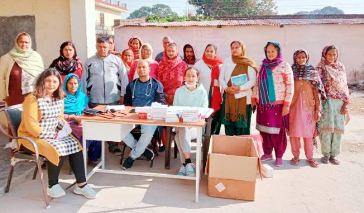 सांसद मोबाइल स्वास्थ्य सेवा ने 65 लोगों का स्वास्थ्य जांचा