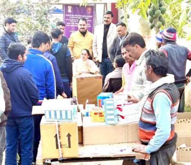 ईएसआईसी ने लोधी माजरा की राणा पैकेजिंग कंपनी में लगाया स्वास्थ्य जांच शिविर