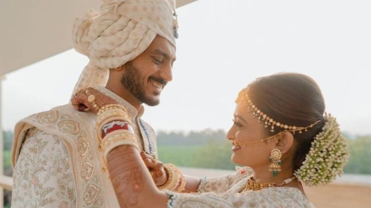 शादी के बंधन में बंधे क्रिकेटर अक्षर पटेल, देखें वीडियो