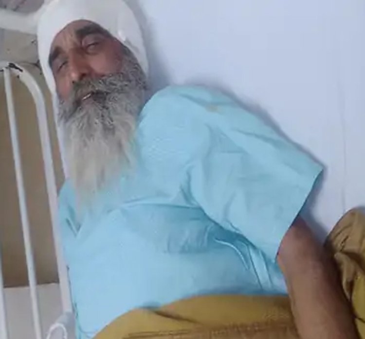 हमलावारों ने बुजुर्ग पर हथौड़े से किया हमला
