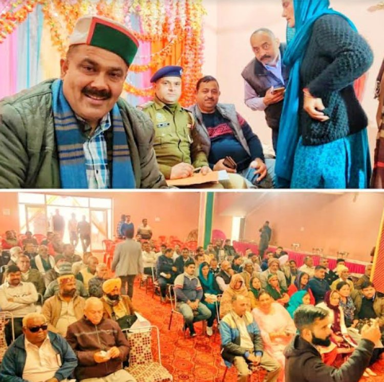 कुटलैहड़ के डेरा बाबा रुद्रनन्द के गांव नारी में सजा विधायक प्रशासन जनता के द्वार