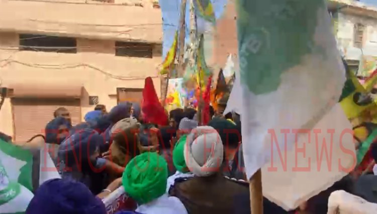जालंधरः किसानों ने आप विधायक शीतल अंगुराल के घर के बाहर लगाया धरना, भारी पुलिस फोर्स तैनात, देखें वीडियो