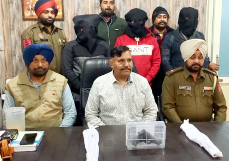 जालंधरः सुक्खा काहलवां गैंग के 3 गुर्गे हथियारों सहित गिरफ्तार, देखें वीडियो