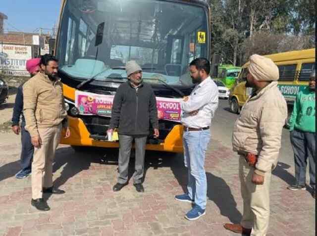 सीएम मान के हलके में स्कूल वाहनों पर पुलिस का एक्शन, काटे चालान