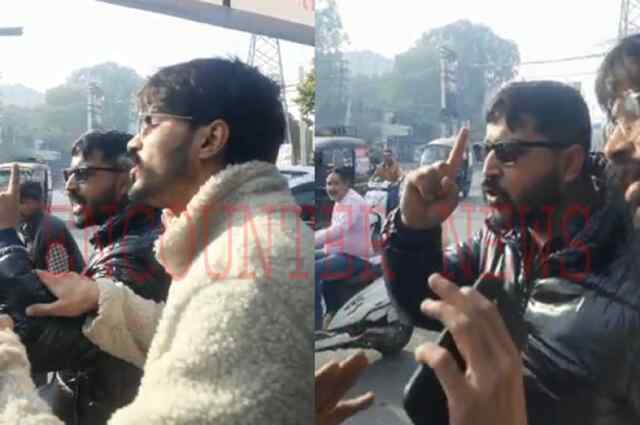 जालंधरः नाके पर पुलिस से उलझे एक्टिवा सवार युवक, देखें वीडियो