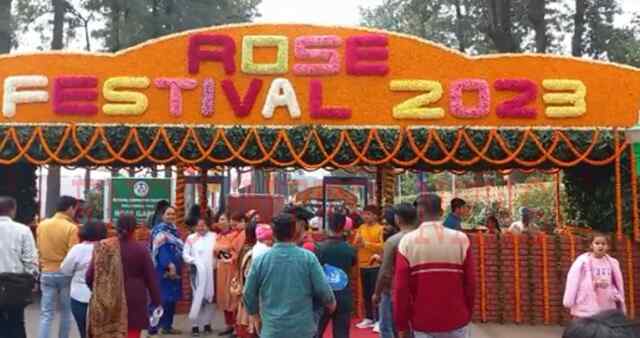 चंडीगढ़ः रोज गार्डन में 51 वें रोज फेस्टिवल में 831 तरह के लगाए गए फूल, देखें वीडियो