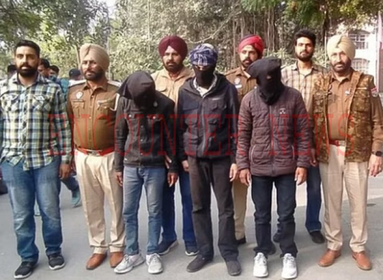 पंजाबः डबल मर्डर मामले में 3 शार्प शूटर विदेशी हथियारों सहित गिरफ्तार