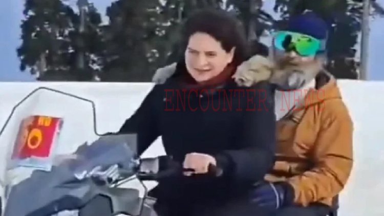 आंखों पर स्की गॉगल्स लगाकर मस्ती करते हुए प्रियंका और राहुल गांधी, देखें वीडियो