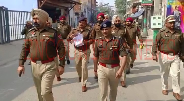 जालंधरः काजी मंडी स्थित आसपास के इलाकों में पुलिस की रेड, भारी फोर्स देख मचा हड़कंप