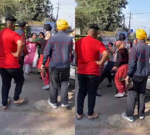 जालंधरः पार्किंग को लेकर हुई झड़प, व्यक्ति ने महिला से की मारपीट, देखें वीडियो