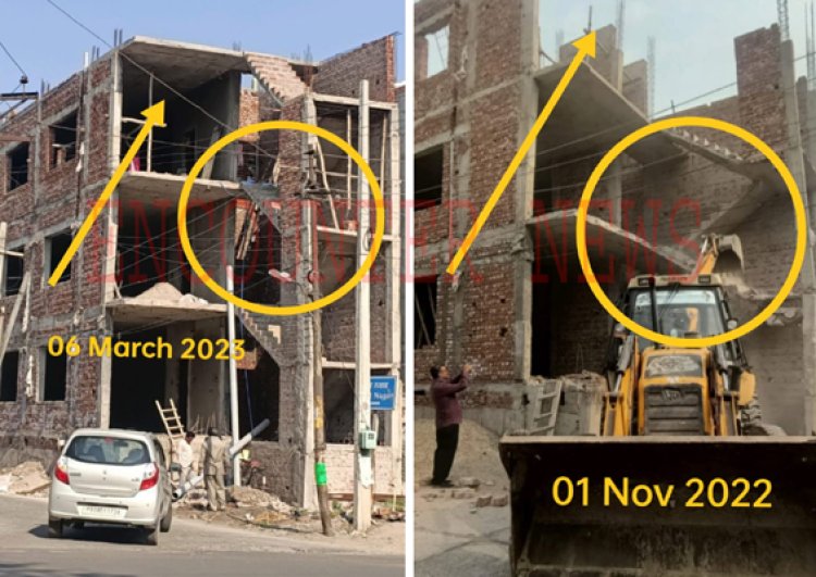 जालंधरः लाडोवाली रोड पर बन रही बांसल की अवैध बिल्डिंग में निगम की जमकर हो रही बदनामी