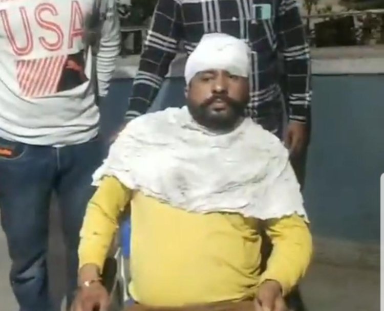 तेज रफ्तार बाइक चलाने को युवक को रोका उसने गुस्से में आकर किया हमला