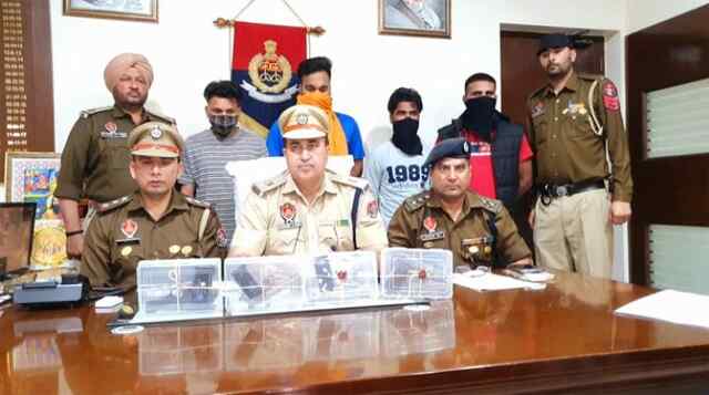 जालंधरः गग्गू बलाचोरिया गैंग के 4 आरोपी गिरफ्तार