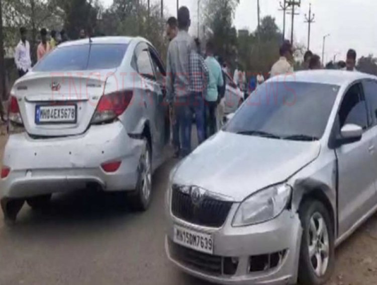 दिन-दहाड़ें व्यक्ति की गाड़ी को मारी टक्कर, चलाई गोलियां, देखें CCTV