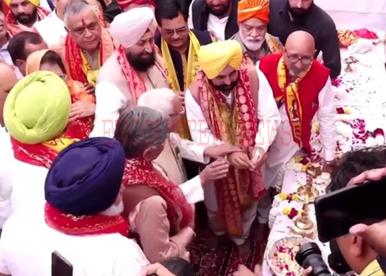 रामनवमी के अवसर पर जालंधर पहुंचे सीएम भगवंत मान, देखें तस्वीरें