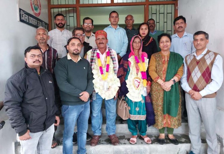 डीपीआरओ कार्यालय के चैकीदार मदन लाल हुए सेवानिवृत्ति