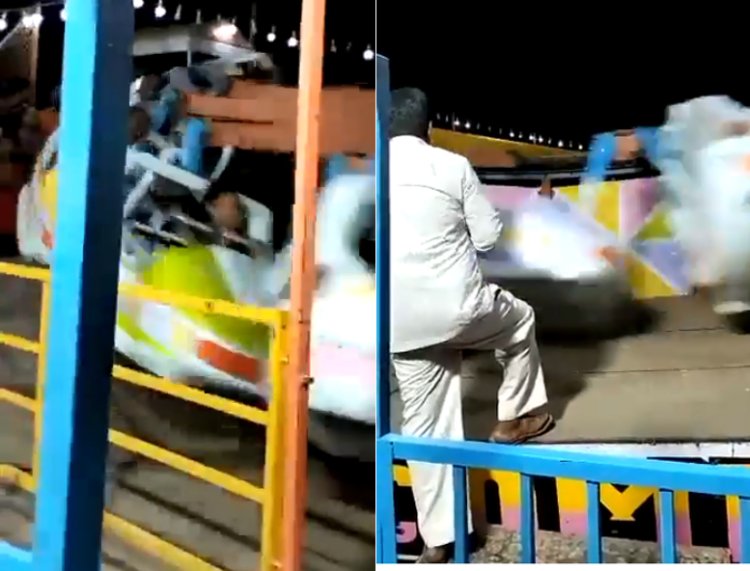 राम नवमी मेले में झूला टूटने से बड़ा हादसा, 8 लोग घायल, देखें वीडियो
