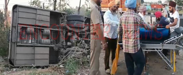 पंजाबः दर्दनाक हादसा, माता वैष्णो देवी दरबार से आ रहे श्रद्धालुओं की पलटी बस, एक की मौत