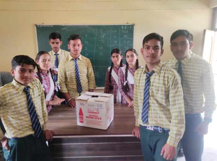 मंदली स्कूली छात्र छात्राओं ने वोट के माध्यम से चुने कप्तान व उप कप्तान