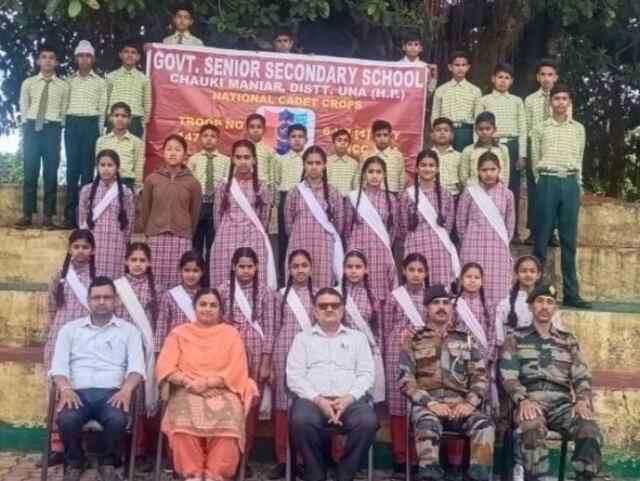 चौकीमन्यार स्कूल में छठी एनसीसी वाहिनी ऊना की तरफ से 35 कैडेटस का चयन हुआ