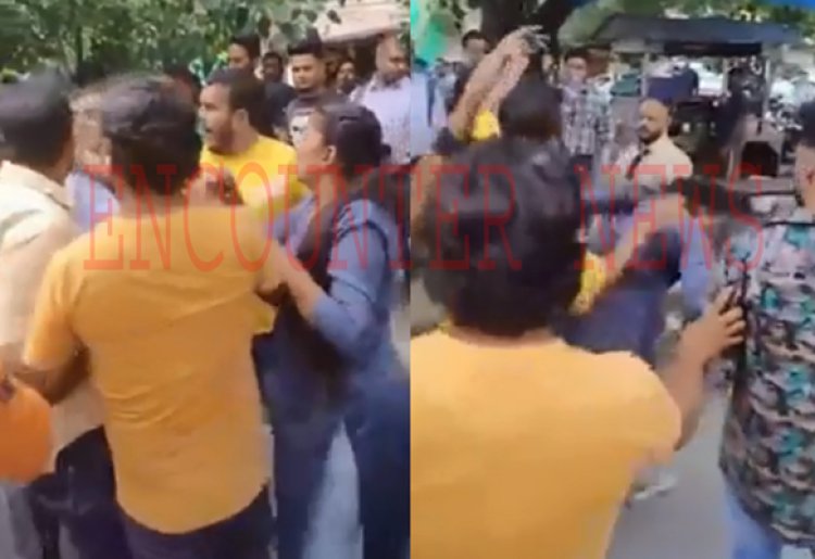 जालंधरः चाय के कप को लेकर जमकर चले लात घूंसे, देखें वीडियो 