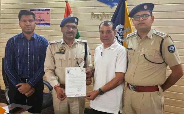 सड़क जागरूकता, यातायात के बेहतर संचालन व विभाग के साथ समन्वय बनाने पर मिला सम्मान