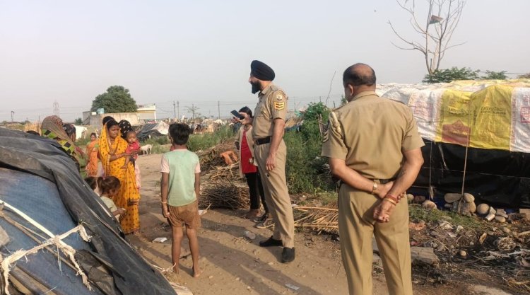 बाहरी मजदूरों को झुग्गी झोपड़ी या किराए पर जमीन देने बालों पर पुलिस करेगी कार्रवाई