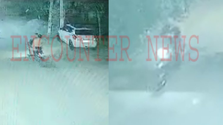 जालंधरः घर के बाहर खड़ी कार ले गए चोर, देखें CCTV