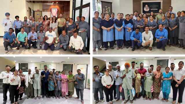 इनोसेंट हार्ट्स की फाउंडर  डायरेक्टर मैडम कमलेश बौरी की याद में लगाया गया फ़्री आई चैॅकअप  कैंप