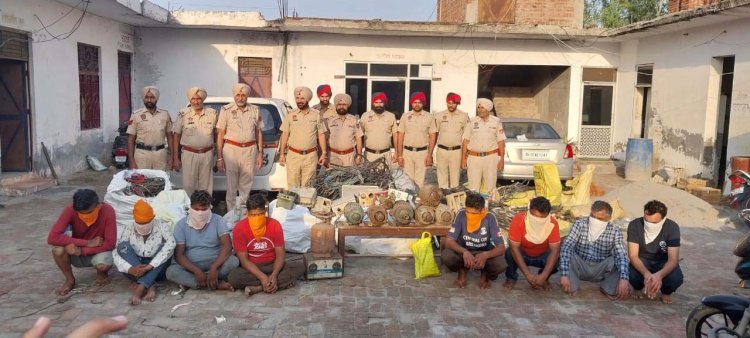 जालंधरः चोरी के मामले में 8 गिरफ्तार, पूछताछ दौरान हुआ चौकाने वाला खुलासा