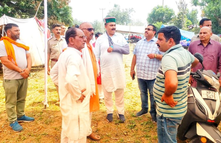 विधायक देवेन्द्र भुट्टो ने पिपलू मेले की तैयारियों का लिया जायज़ा