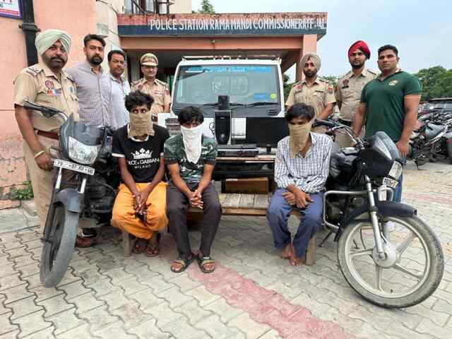 जालंधर: चोरी की वारदातों को देते थे अंजाम चढ़े पुलिस के हत्थे