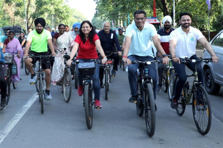 विश्व साइकिल दिवस पर फिटनेस के प्रति जागरुकता बढ़ाने के लिए साइक्लोथॉन का आयोजन, देखें वीडियो