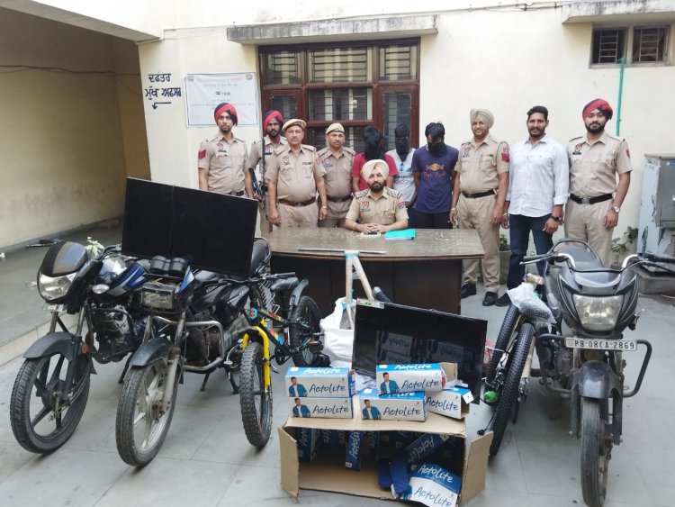 जालंधरः अलग अलग मामलों में 6 गिरफ्तार, चोरी लूटपाट और नशे पर कमिश्नरेट पुलिस ने कसी नकेल