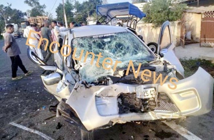 घूमने गए 5 युवकों की कार का भयानक एक्सीडेंट, 2 की मौत