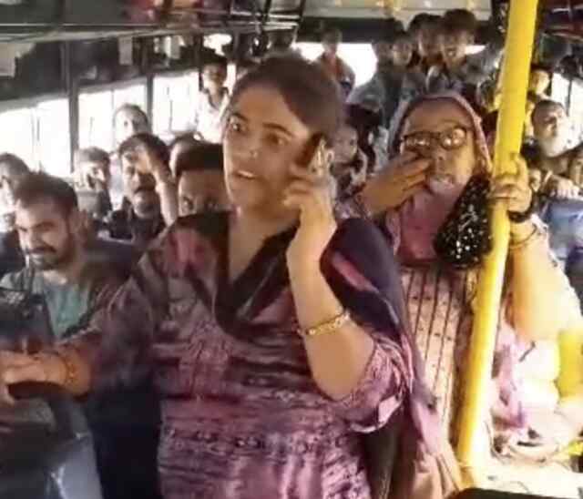 पंजाब रोडवेज बस में महिला का हंगामा, कंडक्टर पर उठाया हाथ, दी धमकी, वीडियो वायरल