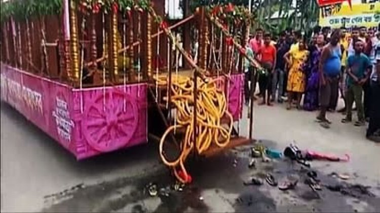 भगवान जगन्नाथ के ‘उल्टा रथ यात्रा’ उत्सव के दौरान हुआ हादसा, 6 की मौत, कई घायल
