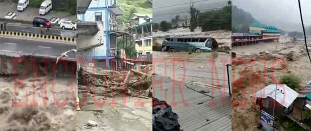 बारिश, बाढ़ और लैंड स्लाइड से मची तबाही, किसान भवन में पानी में फंसे लोग, देखें वीडियो