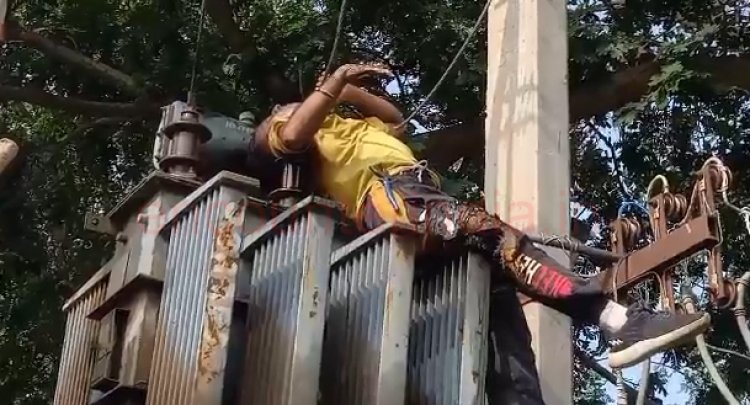 पंजाब: ट्रांसफॉर्मर ठीक करते समय बिजली कर्मी को लगा करंट, हुई मौत, देखें वीडियो