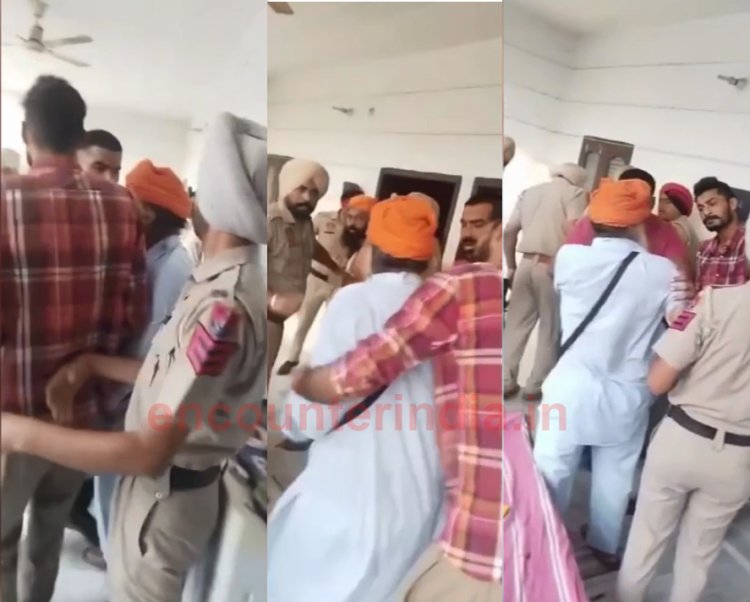 पंजाबः व्यक्ति को काबू करने पहुंची पुलिस, हुआ भारी हंगामा, पैसे लेकर आरोपी को छोड़ने के लगे आरोप, देखें वीडियो