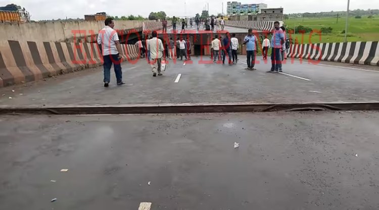 राष्ट्रीय पुल का 10 फुट लंबा हिस्सा ढहा, देखें वीडियो