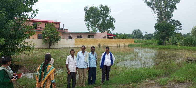 आत्मा परियोजना के अधिकारियों ने बारिश से हुए नुक्सान का लिया जायजा