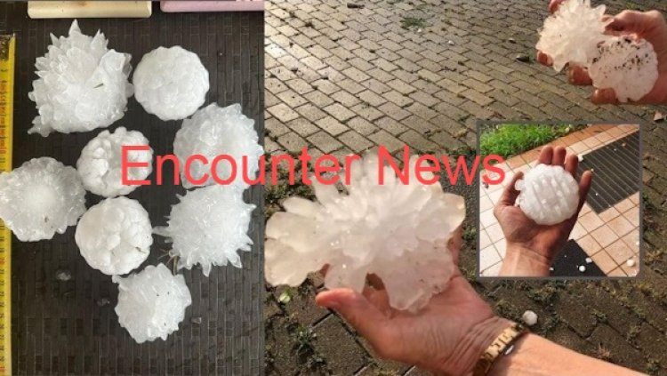 इस शहर में टेनिस बॉल के आकार के गिरे ओले, देखें वीडियो