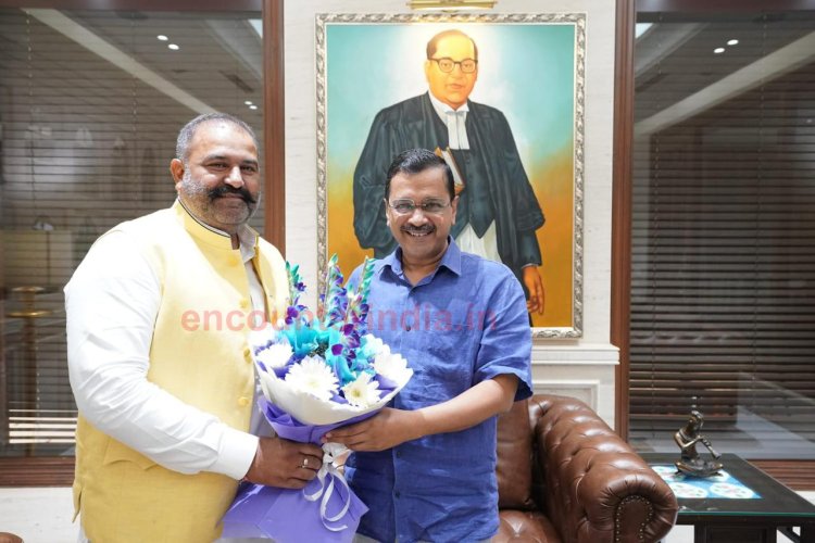सांसद सुशील रिंकू ने दिल्ली के मुख्यमंत्री अरविंद केजरीवाल से की मुलाकात