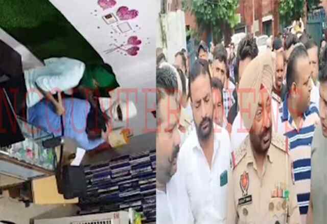 जालंधरः दुकान में हुई लूट के मामले में दुकानदारों ने थाना का किया घेराव, देखें वीडियो