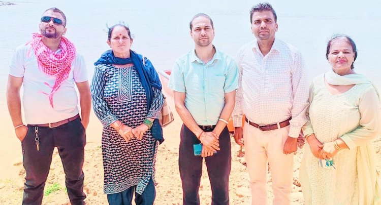 खेल विभाग निदेशक राजीव ने वॉटर स्पोर्ट्स अधिकारियों सहित किया गोविंद सागर झील का निरीक्षण